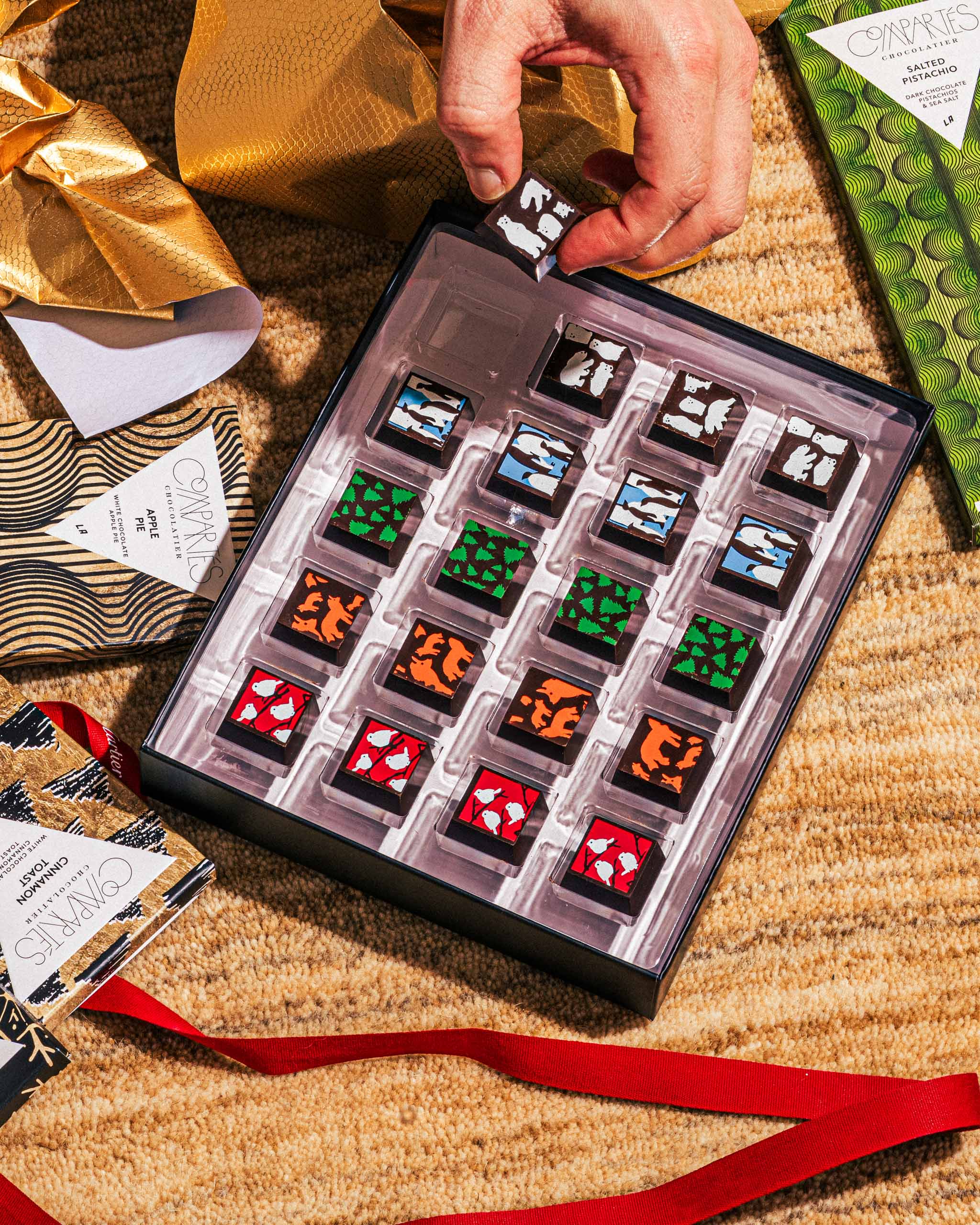 20 Piece Holiday Chocolate Truffles Gift Box - Image 3