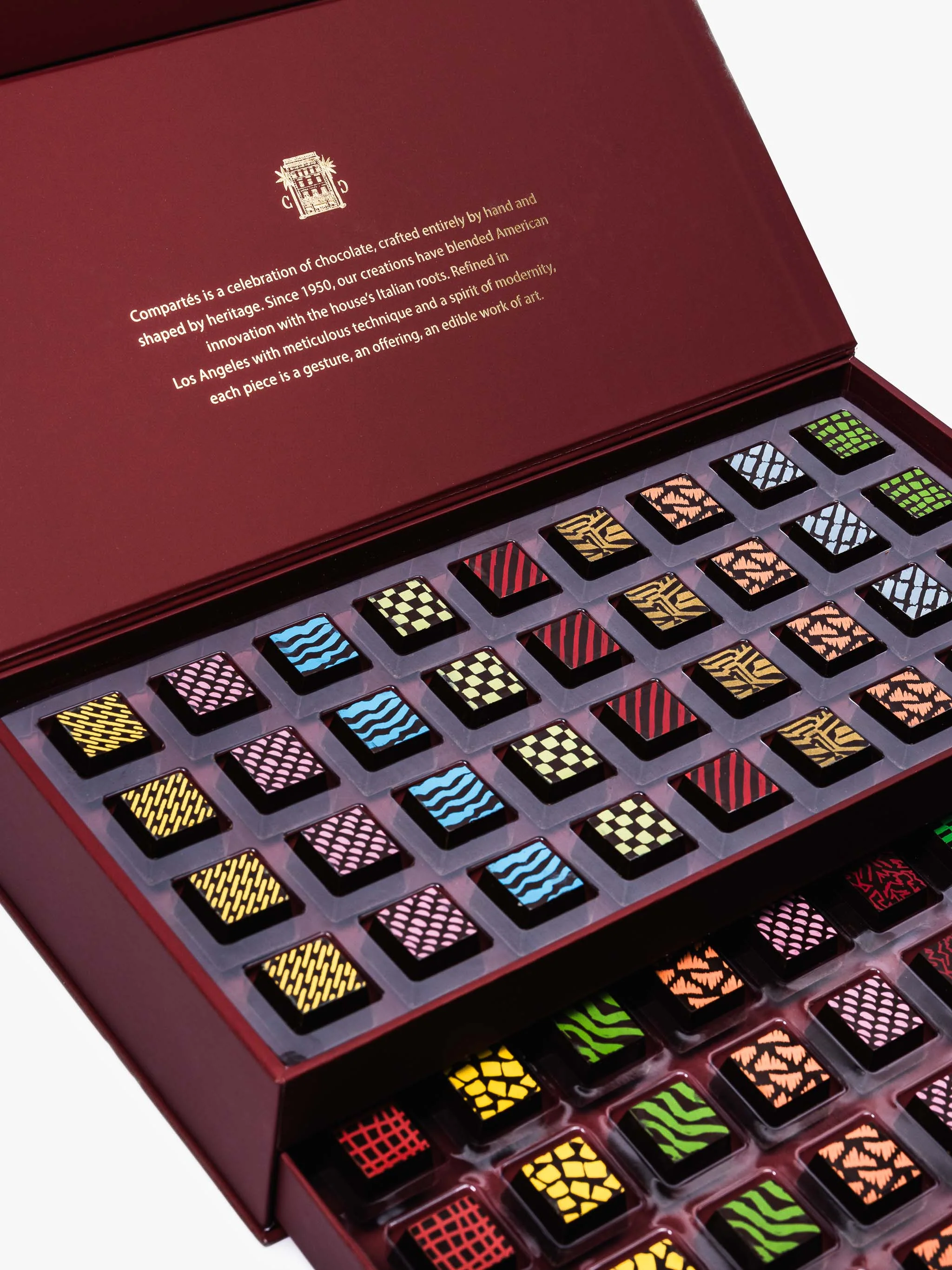 Burgundy Gourmet Chocolate Drawer Gift Box - 72 Luxury Chocolates - Image 3