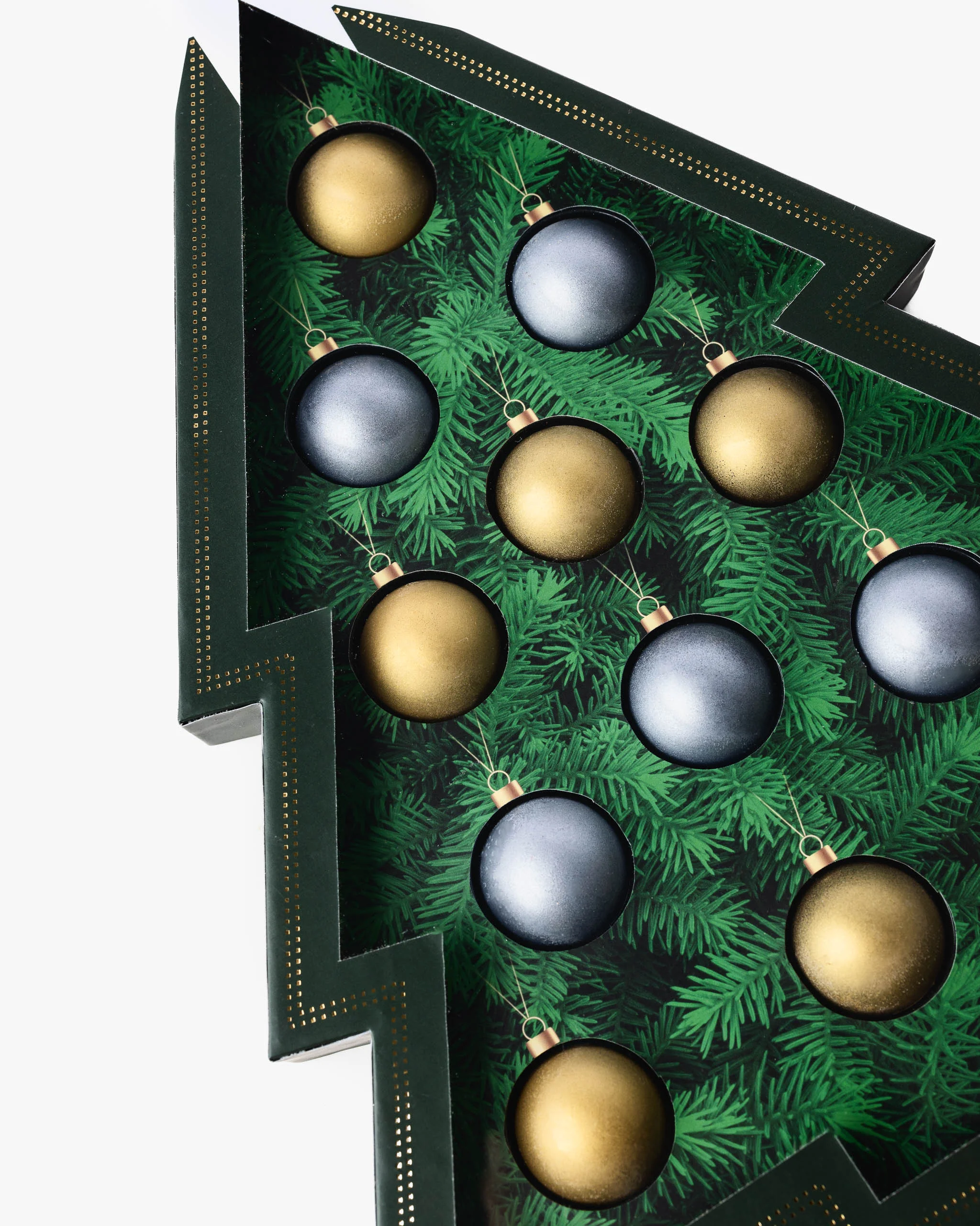 Chocolate Christmas Tree Gift Box with Edible Ornaments - Image 6