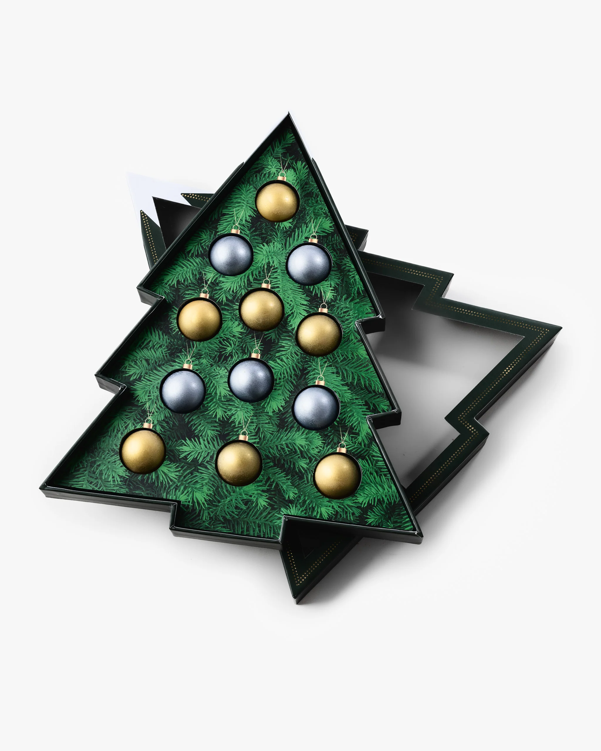 Chocolate Christmas Tree Gift Box with Edible Ornaments - Image 8