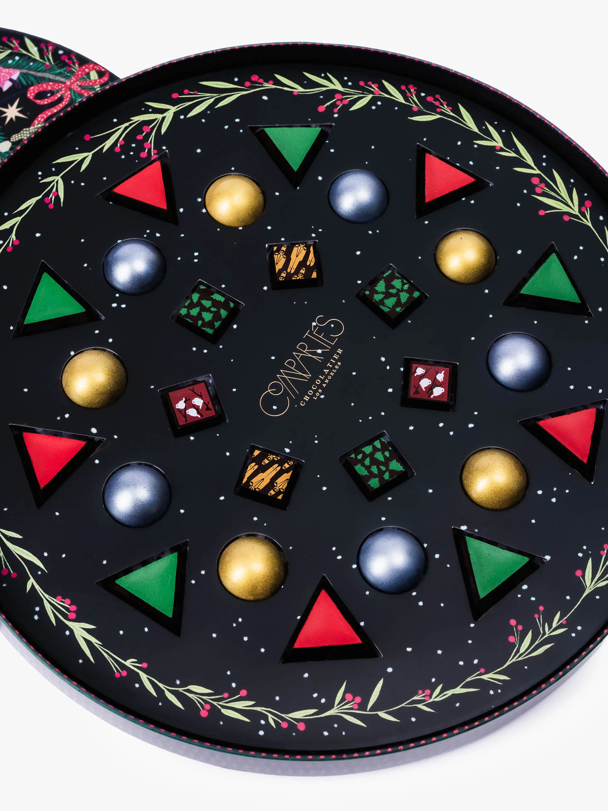 Gourmet Christmas Chocolate Wreath Gift Box
