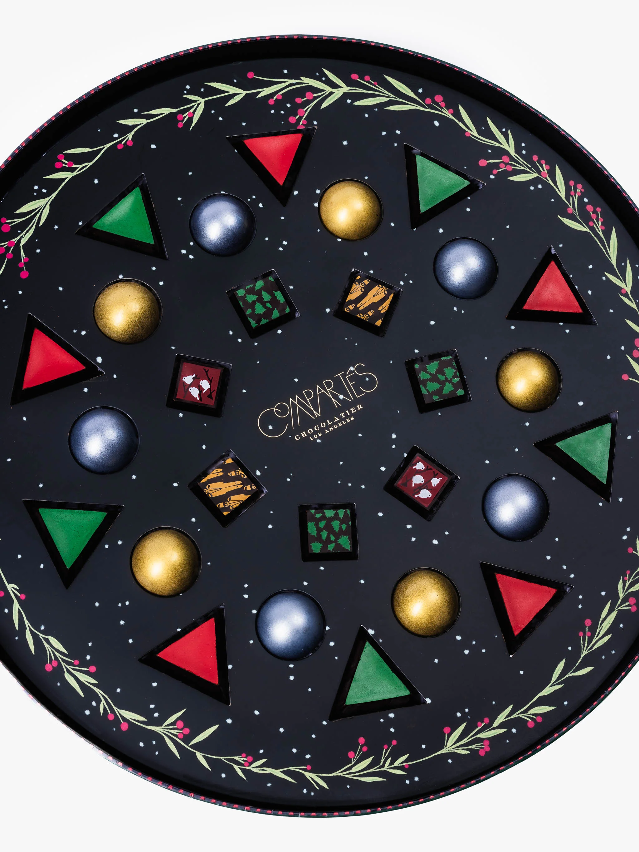Gourmet Christmas Chocolate Wreath Gift Box - Image 3