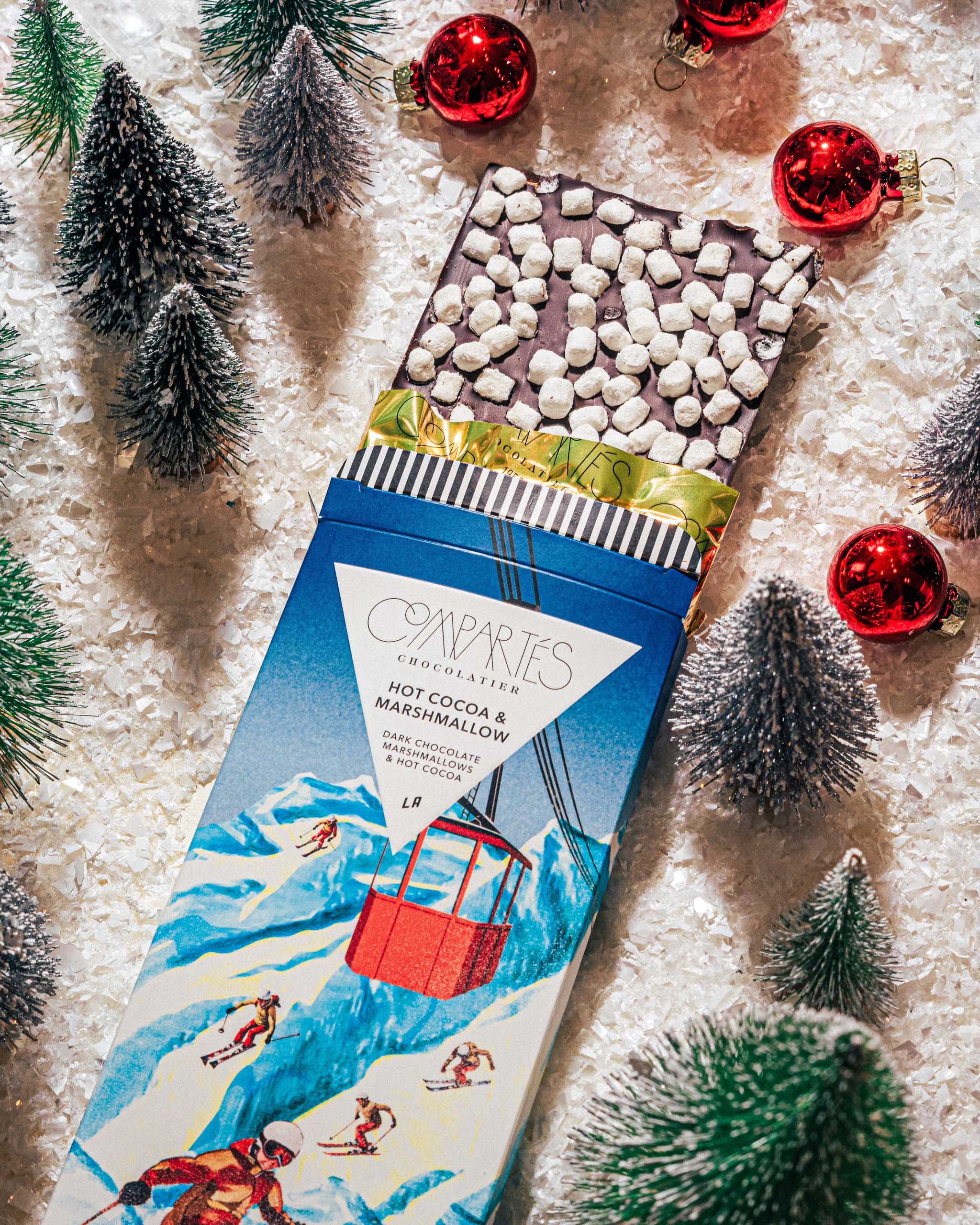 Hot Cocoa Marshmallows Holiday Chocolate Bar - Image 3